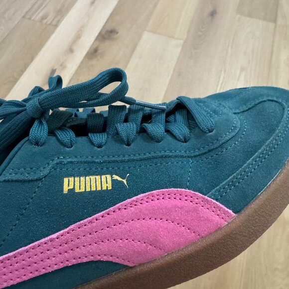 Puma Teal and Pink Suede Sneakers - Picture 3 of 4